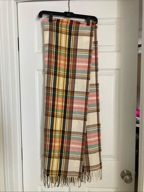 JCrew Factory large checked scarf